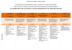 Scoring guide