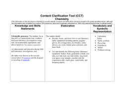 Content Clarification Tool (CCT) - ESC-20