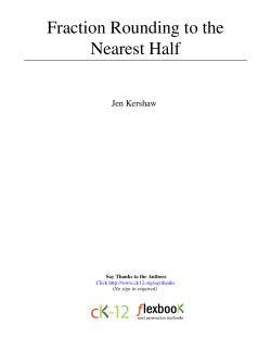 Fraction Rounding to the Nearest Half