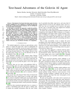 Text-based Adventures of the Golovin AI Agent