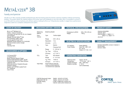 MetaLyzer&reg; 3B