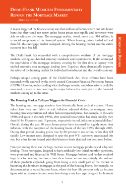 Dodd-Frank Measures - Roosevelt Institute