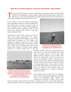 Russell Lee and the Japanese-American Internment Camp Exhibit