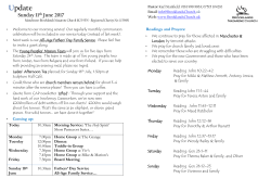 Update - Brooklands Church of the Nazarene