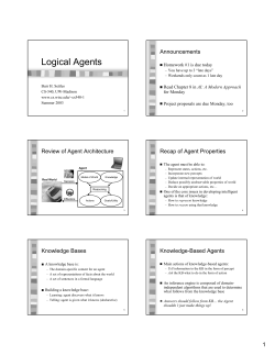 Logical Agents