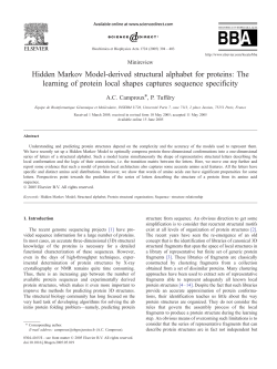 Hidden Markov Model-derived structural alphabet for proteins: The