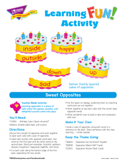 Sweet Opposites - Trend Enterprises