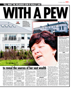 to reveal the sources of her vast wealth