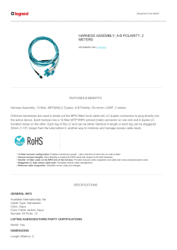 HARNESS ASSEMBLY, AB POLARITY, 2 METERS