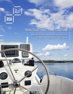Navigating the Cloud - BSA | The Software Alliance