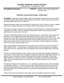 littleville commended by department of education