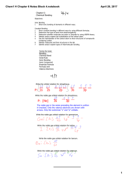 Chem1 H Chapter 6 Notes Block 4.notebook