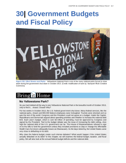 30# Government Budgets and Fiscal Policy