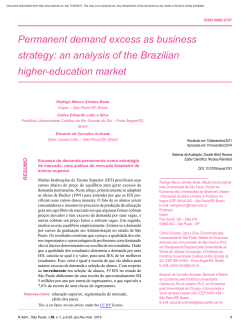 Permanent demand excess as business strategy: an