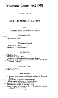 Supreme Court Act 1981