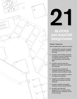 BLOCKS and AutoCAD DesignCenter