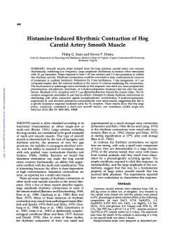Histamine-Induced Rhythmic Contraction of Hog Carotid Artery