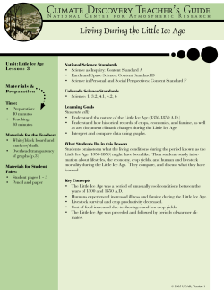 Living During the Little Ice Age