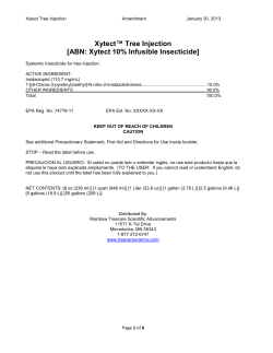Supplement - Rainbow Treecare Scientific Advancements