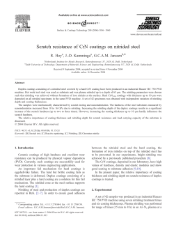 Scratch resistance of CrN coatings on nitrided steel