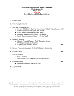 May 2, 2017 - Dover Sherborn High School