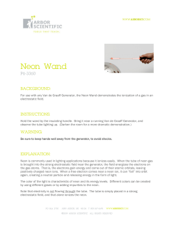 Neon Wand - Arbor Scientific