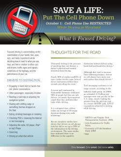 THOUGHTS FOR THE ROAD