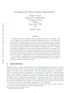 Is Radioactive Decay Really Exponential?
