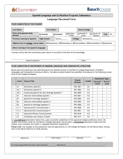 Spanish Language and Civilization Program, Salamanca Language