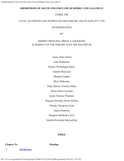 From the report - Scottish Courts