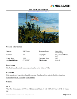 The Platt Amendment