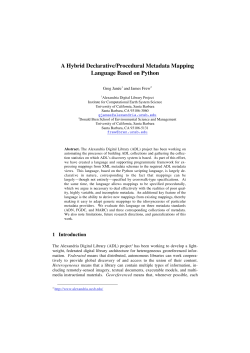 A Hybrid Declarative/Procedural Metadata Mapping Language