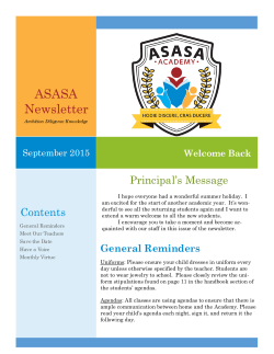 Newsletter Sep 2015