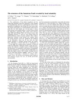 The structure of the Sumatran Fault revealed by local seismicity
