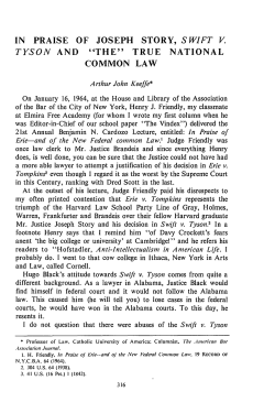 in praise of joseph story, swift v. tyson and "the" true national