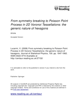 From symmetry break to Poisson point process in