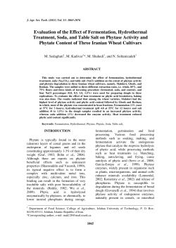 - Journal of Agricultural Science and Technology