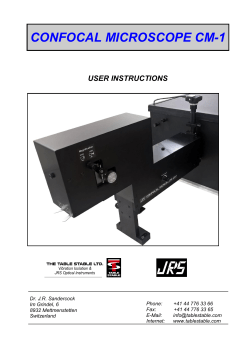 Manual CM-1 - Table Stable