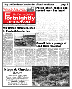 M/V Baleno aftermath, boon to Puerto Galera ferries