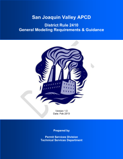 San Joaquin Valley APCD - San Joaquin Valley Air Pollution Control