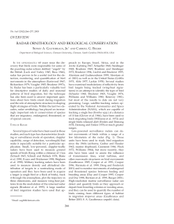 Radar ornithology and biological conservation