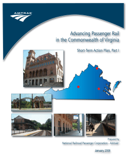 Amtrak: Advancing Passenger Rail in the Commonwealth of Virginia