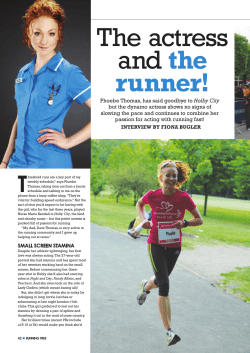 The actress and the runner!