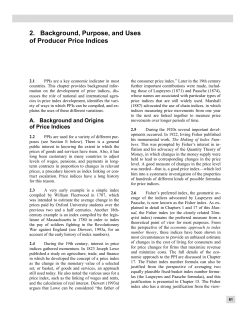 2. Background, Purpose, and Uses of Producer Price Indices