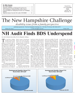 The New Hampshire Challenge - Community Support Network, Inc.