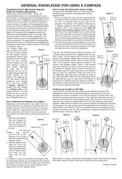 general knowledge for using a compass
