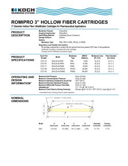 romipro 3&rdquo; hollow fiber cartridges