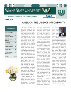 AMERICA: THE LAND OF OPPORTUNITY