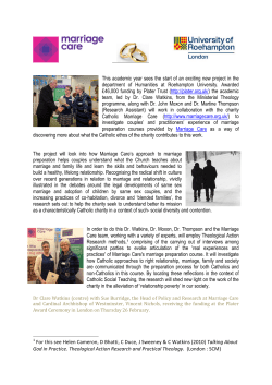 information sheet - University of Roehampton
