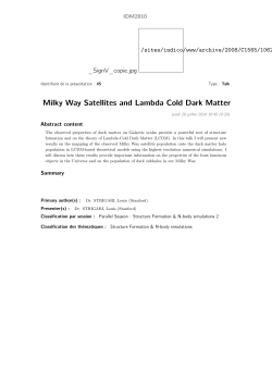 Milky Way Satellites and Lambda Cold Dark Matter